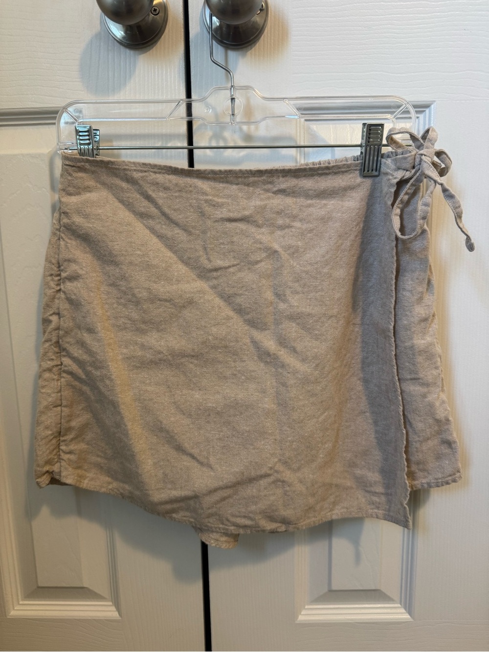 Old Navy Tan/Beige Faux Wrap Skort